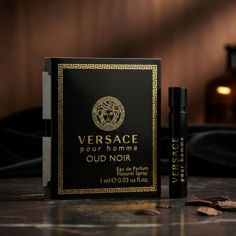 Versace Pour Homme Oud Noir Black New Sample Size Mini